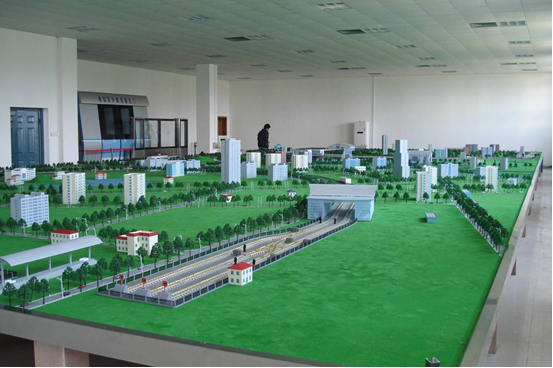 城市軌道沙盤(pán)地鐵輕軌車(chē)站運營(yíng)模型